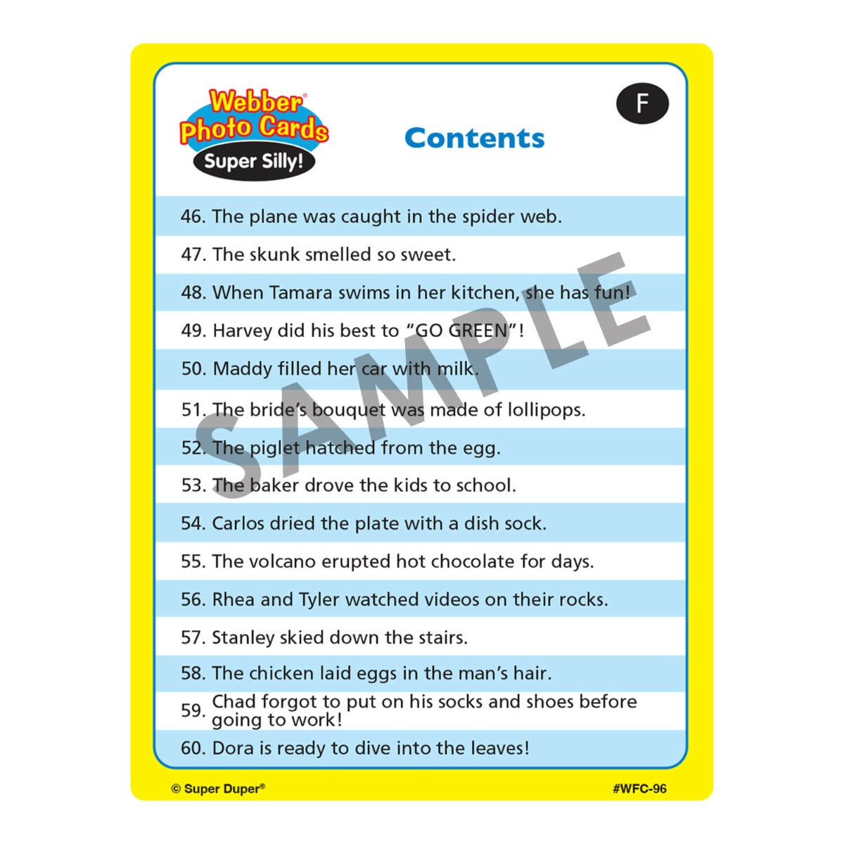 Webber Photo Cards - Super Silly
