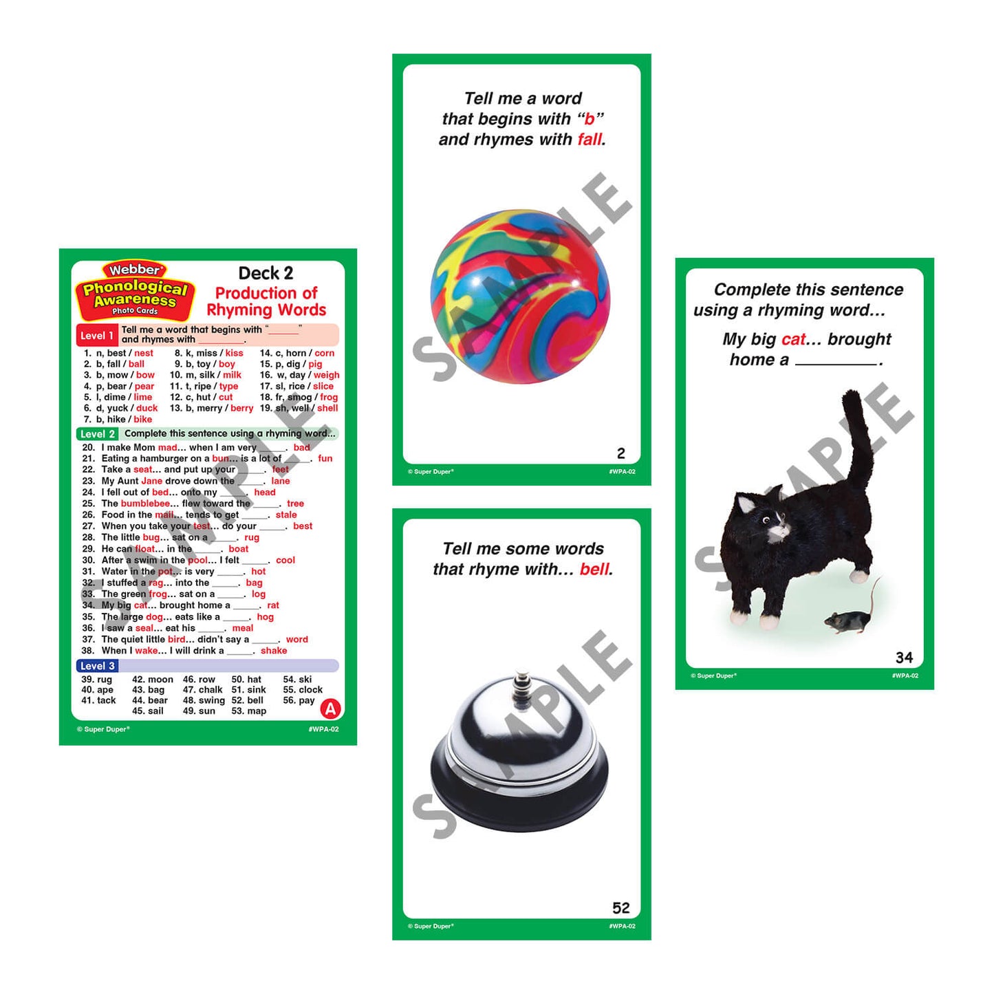 Webber Phonological Awareness Photo Cards