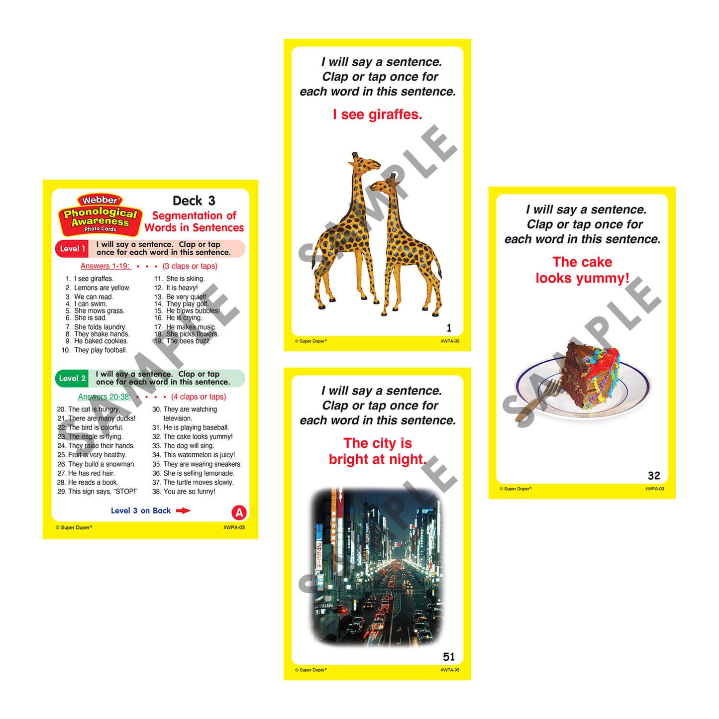 Webber Phonological Awareness Photo Cards