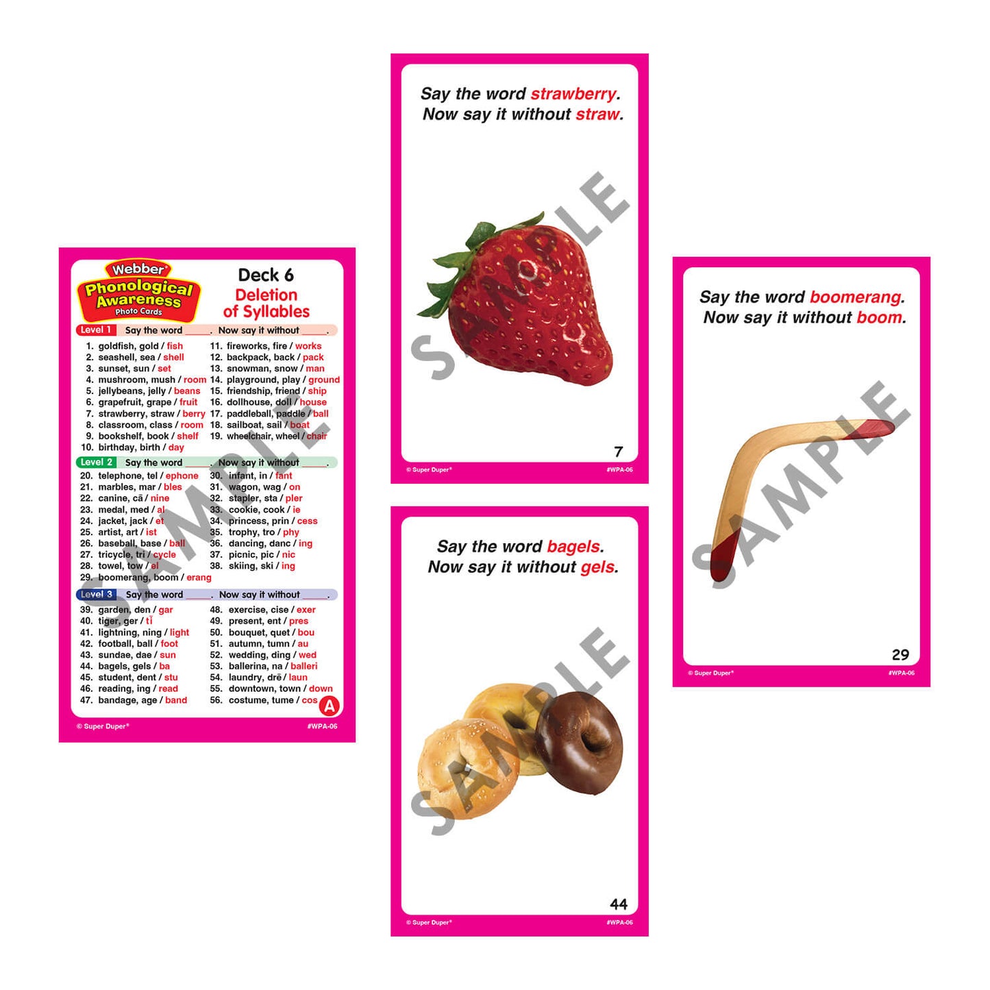 Webber Phonological Awareness Photo Cards